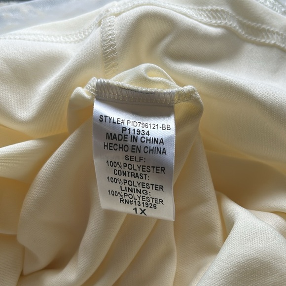 Baltic Born Eleanor Embroidered Midi Dress Cream Floral Vneck Lined Sz 1XL NEW - Picture 15 of 16